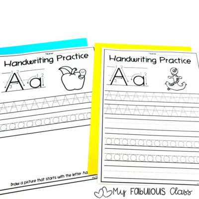 Handwriting in Kindergarten - My Fabulous Class